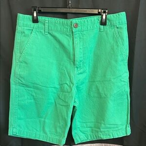 Faded Glory Men's Green Flat Front Shorts